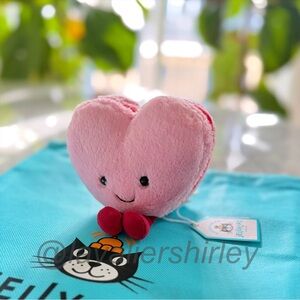 Jellycat Amuseables Colette Heart Macaron NWT Authentic